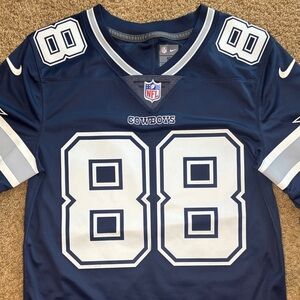 Nike Cowboys #88 Navy and White Football Jersey